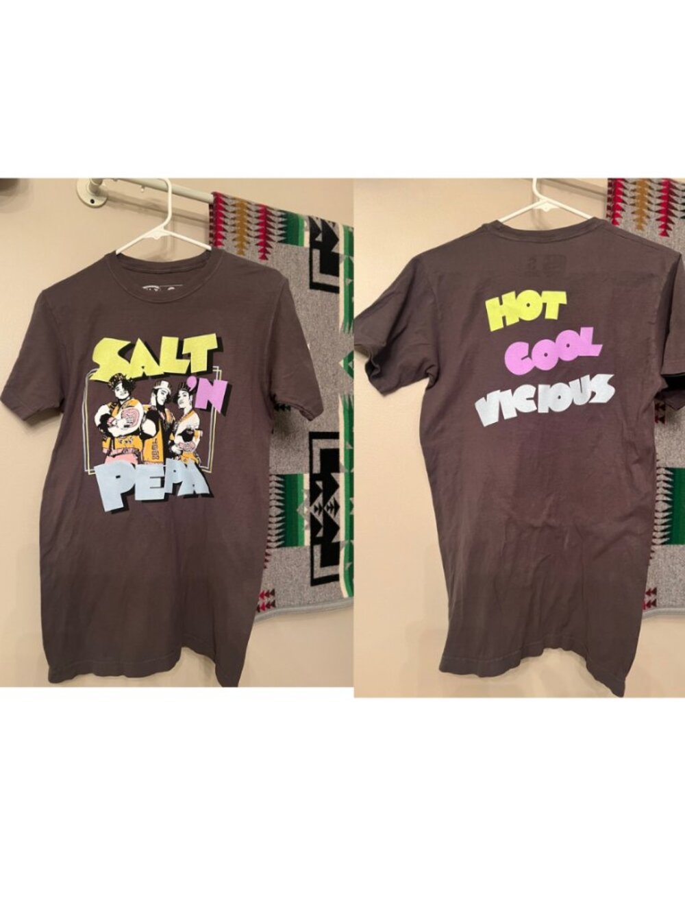 New w/out tags Iconic Tour Salt n Pepa Concert T with Back Graphic